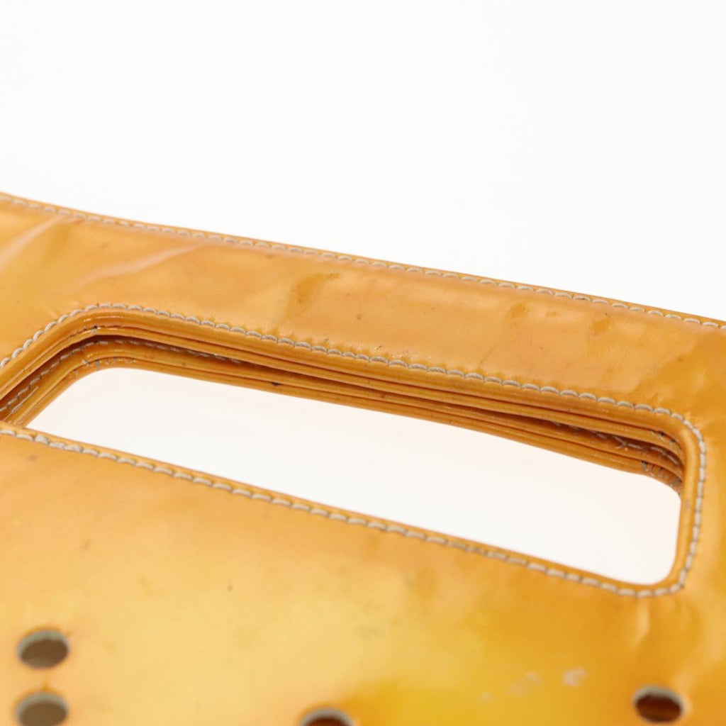 Chanel Yellow Patent Leather Handbag