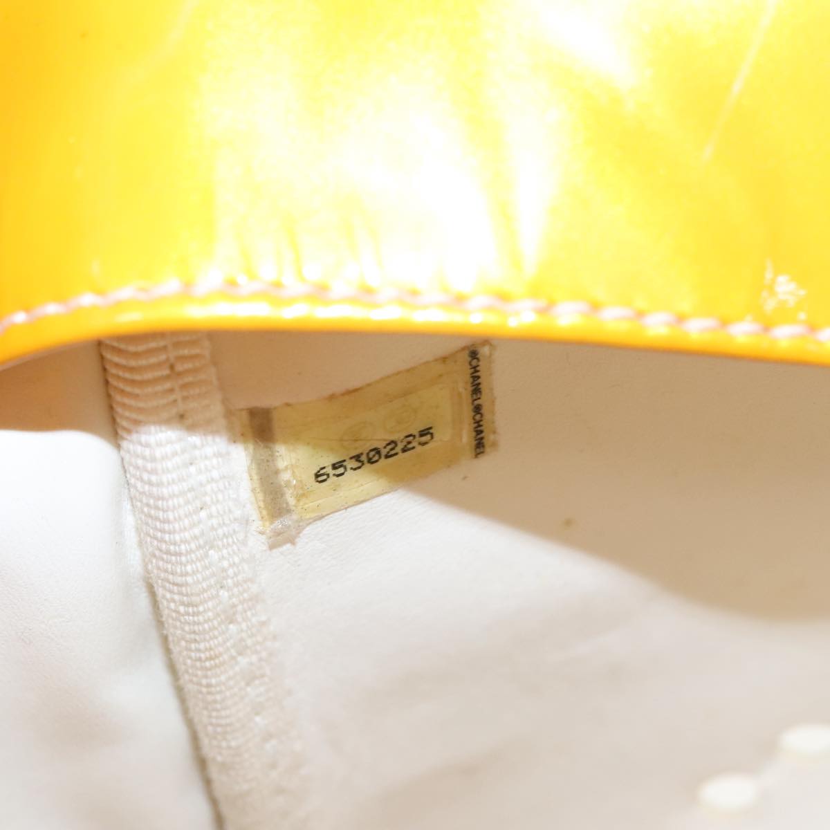 Chanel Yellow Patent Leather Handbag