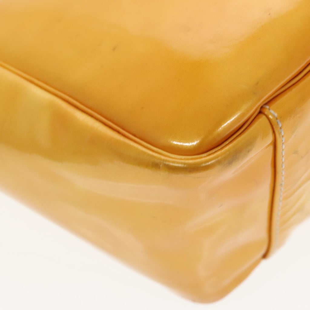 Chanel Yellow Patent Leather Handbag