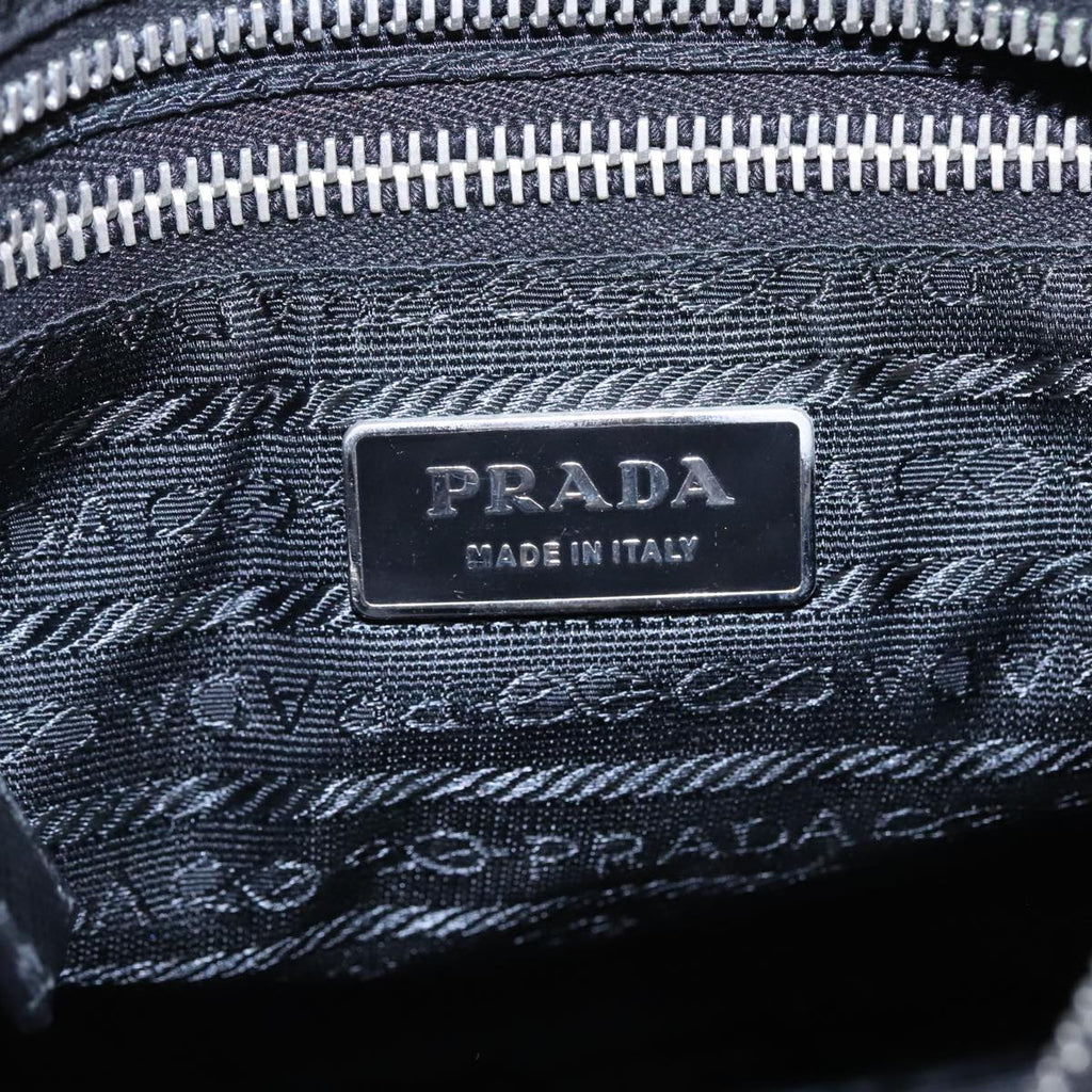 Prada Re-Edition Black Canvas Shoulder Bag