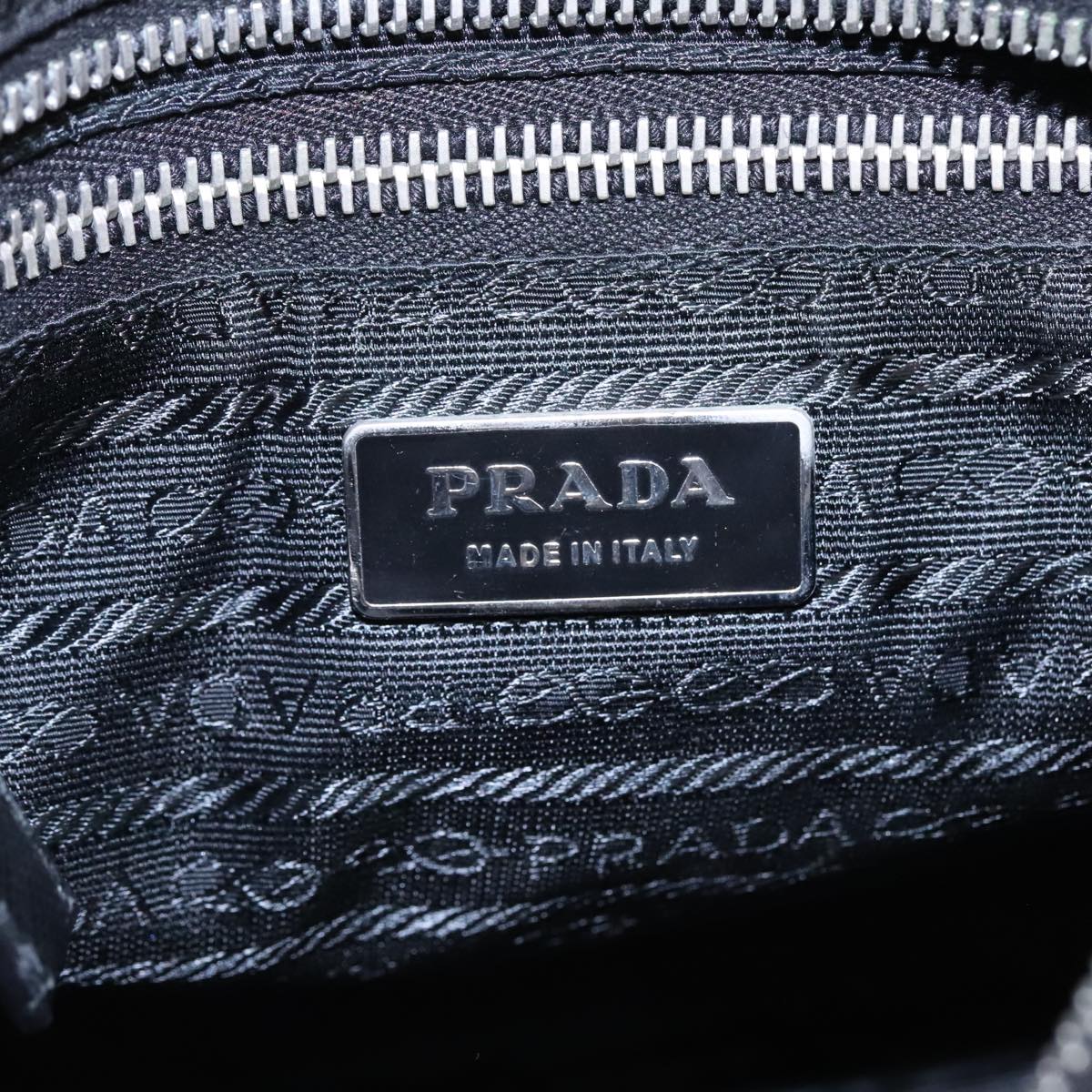 Prada Re-Edition Black Canvas Shoulder Bag
