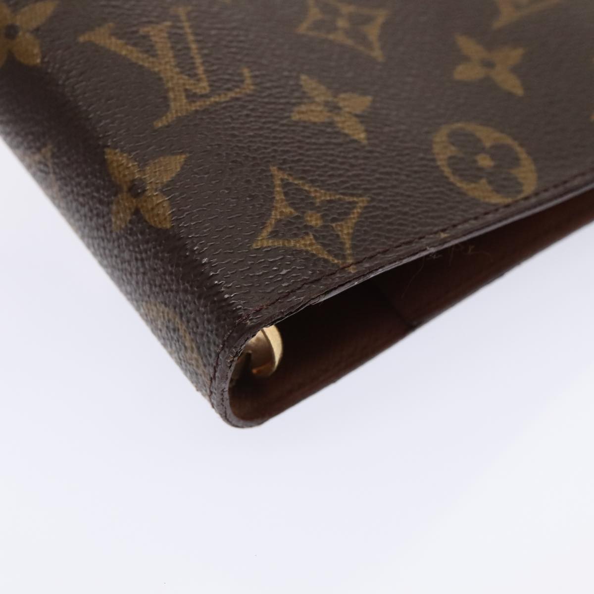 Louis Vuitton Agenda Cover Brown Canvas Wallet