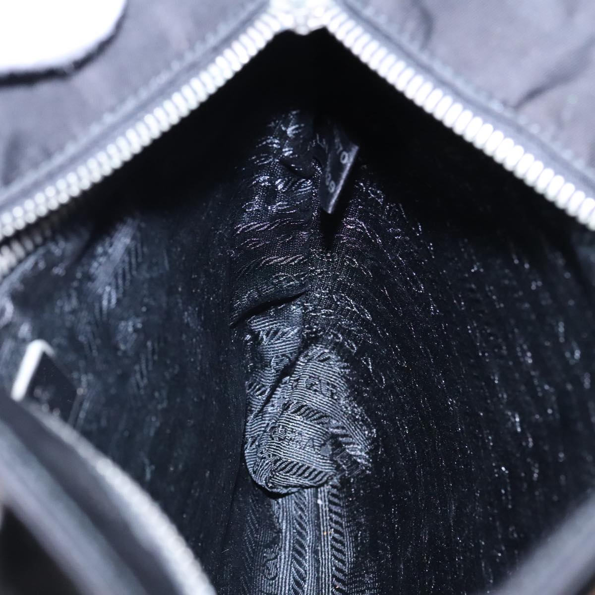 Prada Re-Edition Black Canvas Shoulder Bag