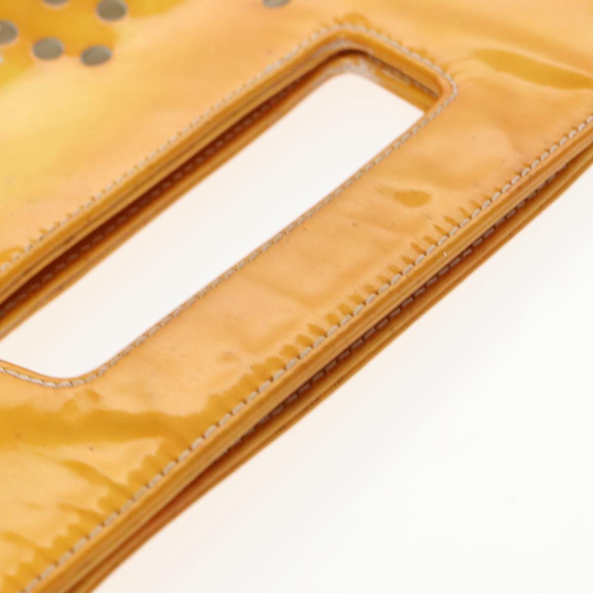 Chanel Yellow Patent Leather Handbag