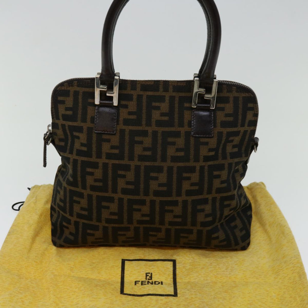 Fendi Zucca Brown Canvas Handbag