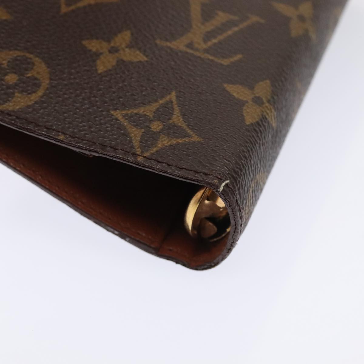 Louis Vuitton Agenda Cover Brown Canvas Wallet