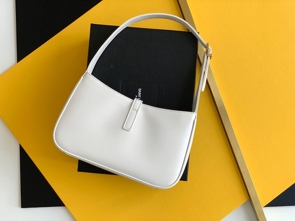 Top Quality LE 5 Ã 7 Hobo Bag White Material For Women 9in/23cm YSL 6572282R20W9207