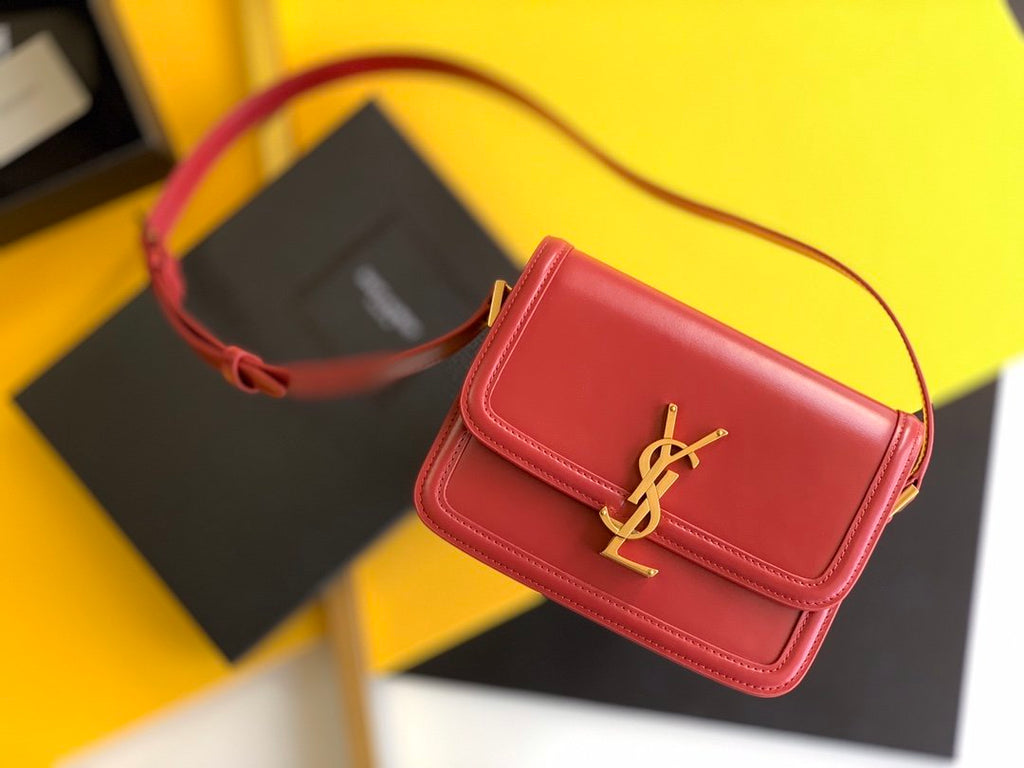 YSSL Solferino Small Satchel Bag Red In Box With Gold Hardware 7in/19cm YSl 6343060SX0W6805