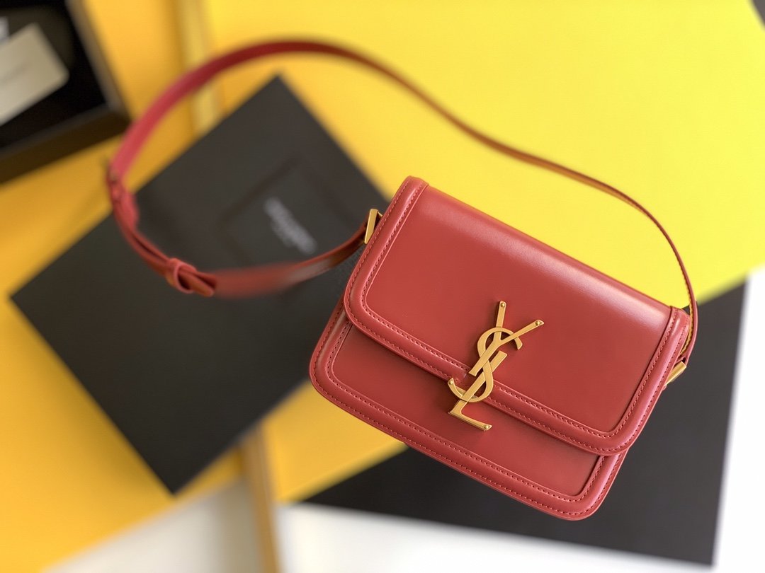 YSSL Solferino Small Satchel Bag Red In Box With Gold Hardware 7in/19cm YSl 6343060SX0W6805