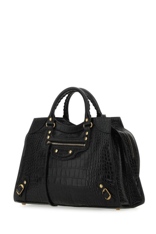 Balenciaga Woman Black Leather Neo Classic City Handbag