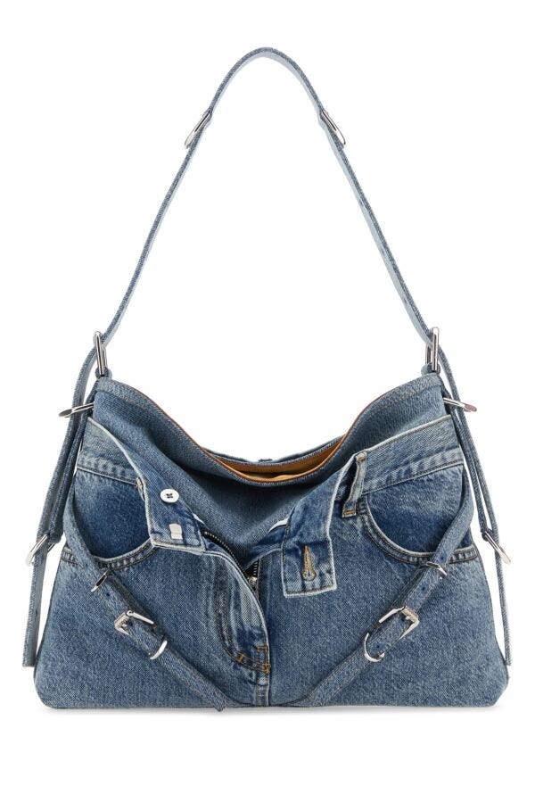Givenchy Woman Denim Medium Voyou Boyfriend Shoulder Bag