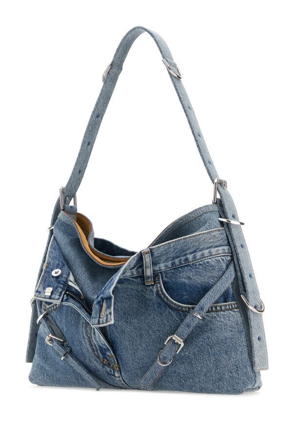 Givenchy Woman Denim Medium Voyou Boyfriend Shoulder Bag