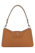 Valentino Garavani Woman Camel Leather Vlogo Shoulder Bag