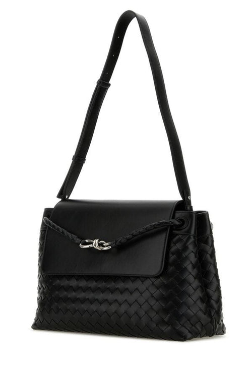 Bottega Veneta Man Black Leather MeDiorum AnDioramo Crossbody Bag