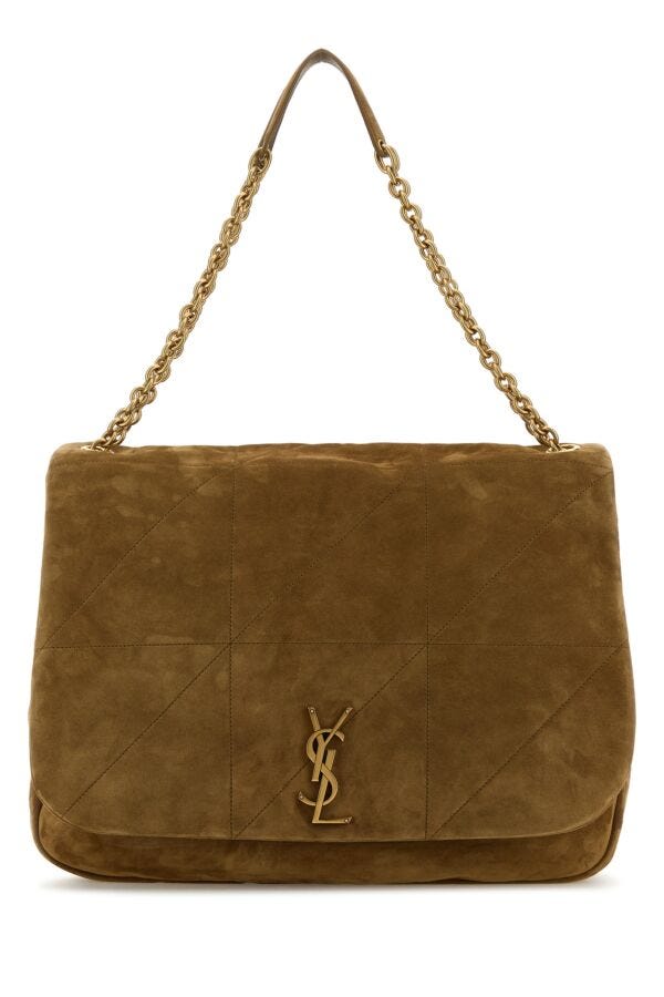 Saint Laurent Woman Biscuit Suede Jamie 4.3 Shoulder Bag