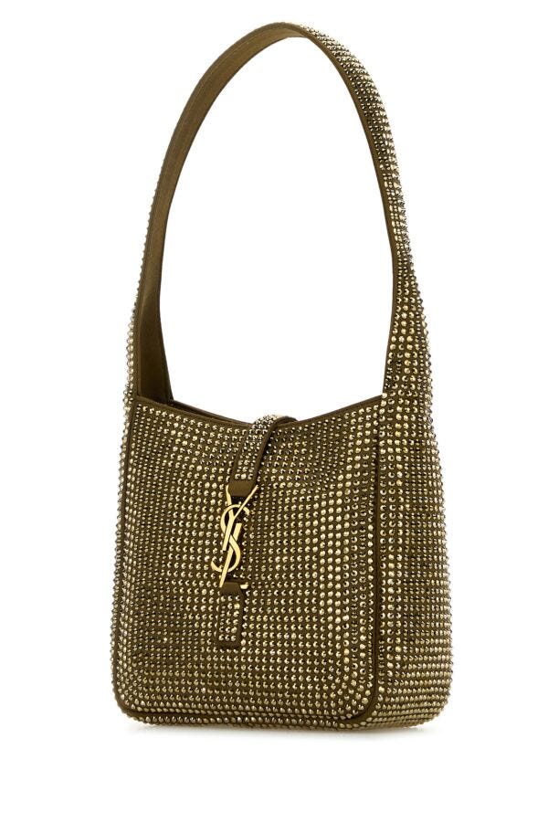 Saint Laurent Woman Embellished Satin Le 5 ÃƒÆ’Ã†â€™Ãƒâ€šÃ‚Â  7 Supple Baby Shoulder Bag
