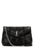Saint Laurent Woman Black Nappa Leather Medium Puffer Shoulder Bag