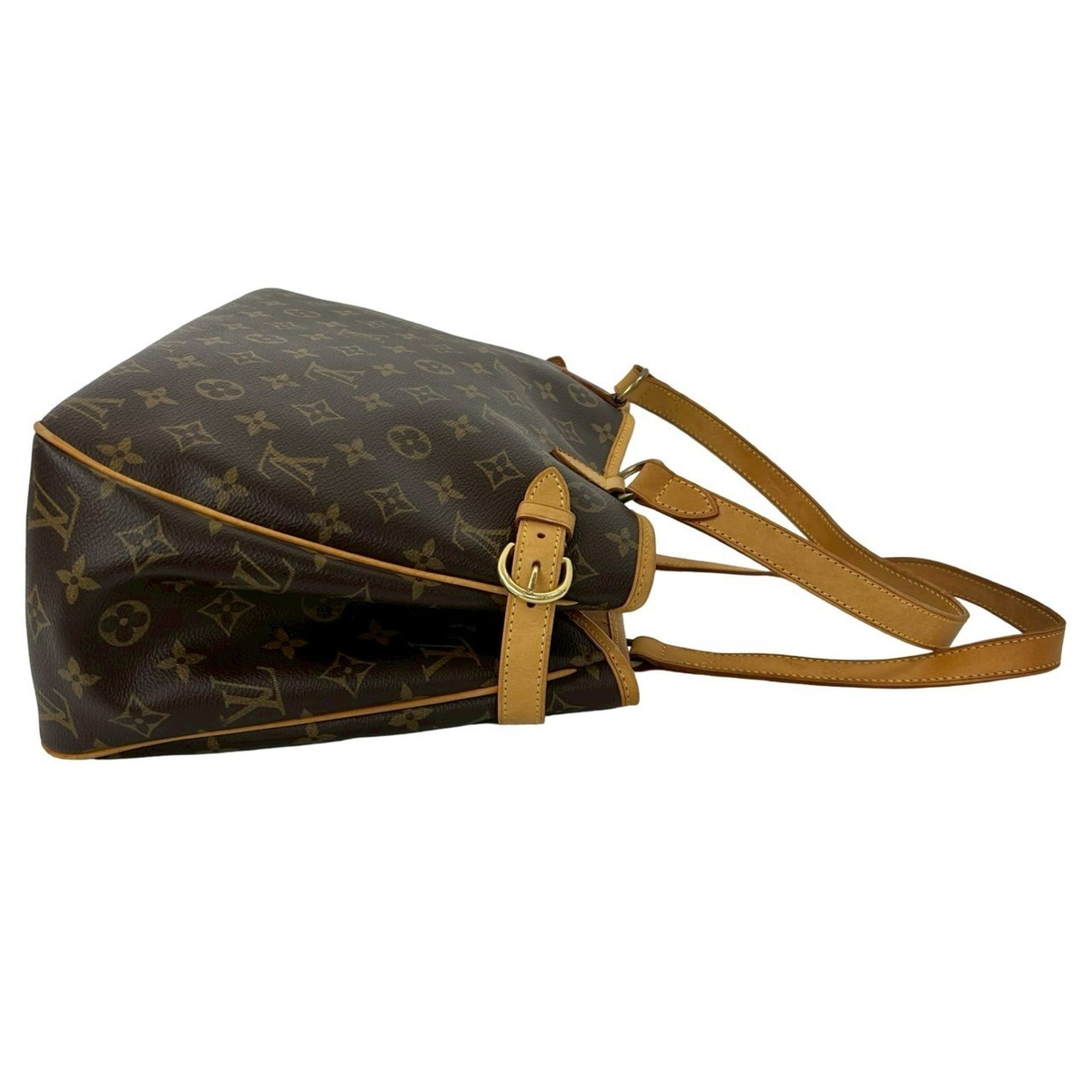 Louis Vuitton Brown Leather Pvc Handbag Tote Bag