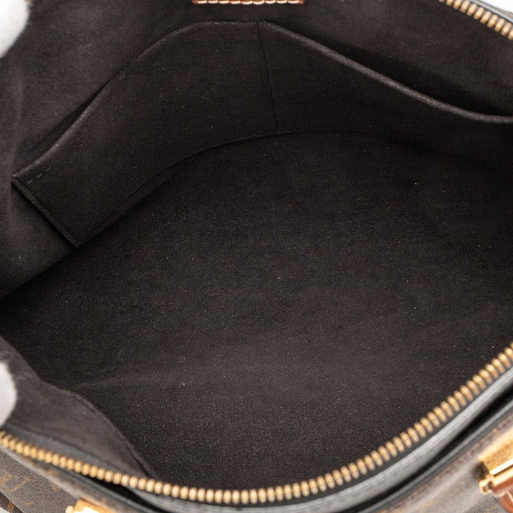 Louis Vuitton Brown Noir Pvc Leather Handbag Shoulder Bag
