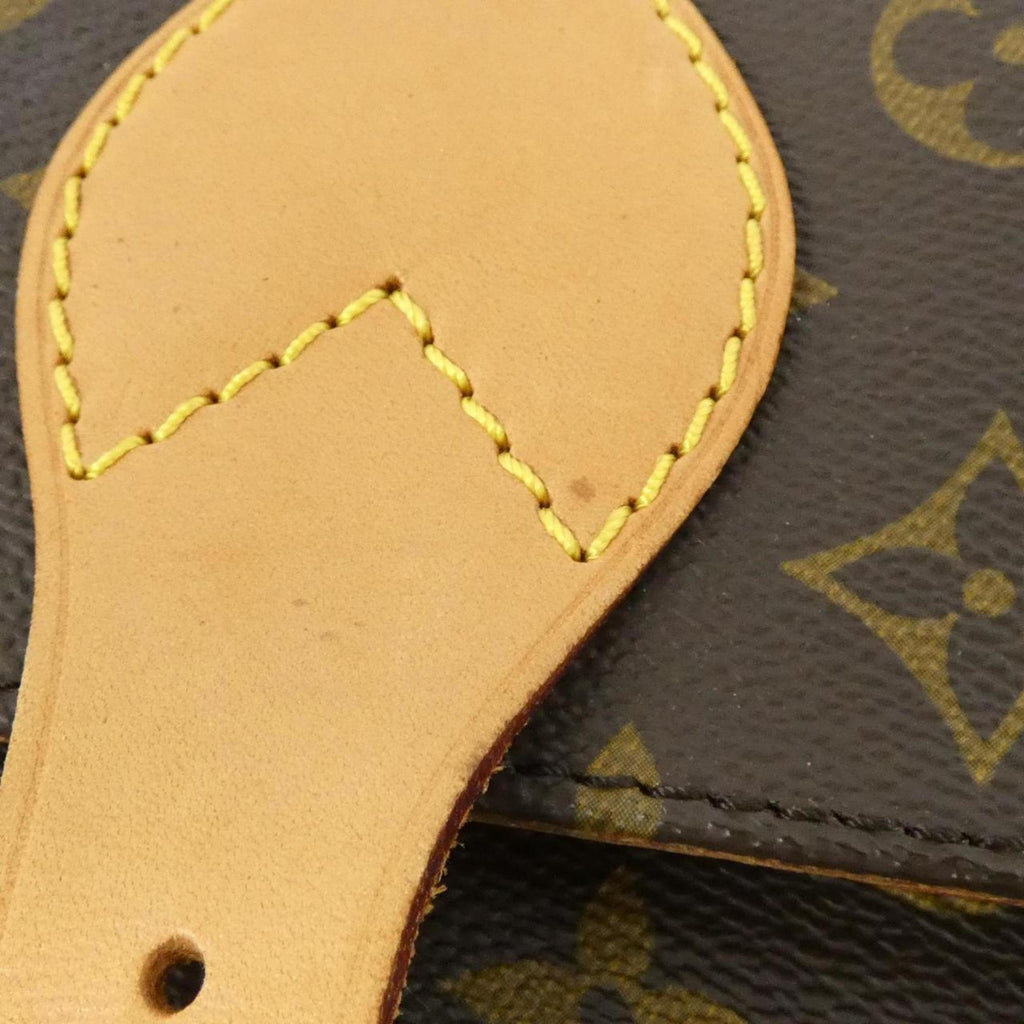 Louis Vuitton Brown Coated Canvas Shoulder Bag
