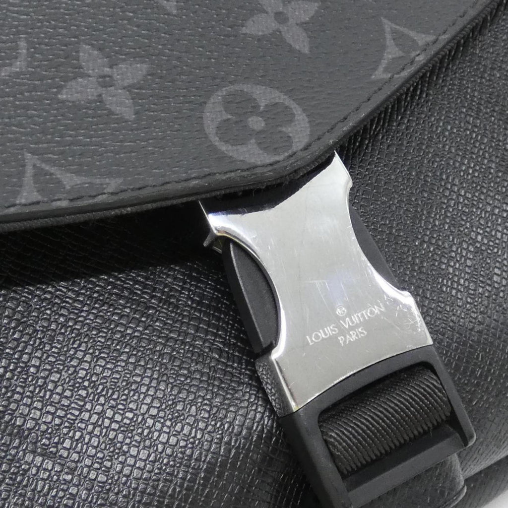 Louis Vuitton Black Coated Canvas Leather Shoulder Bag