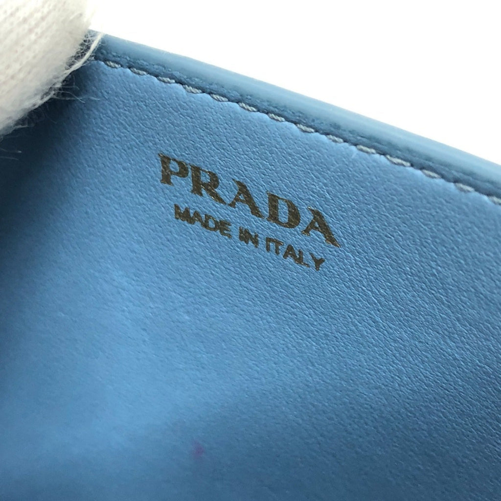Prada Blue Leather Shoulder Bag