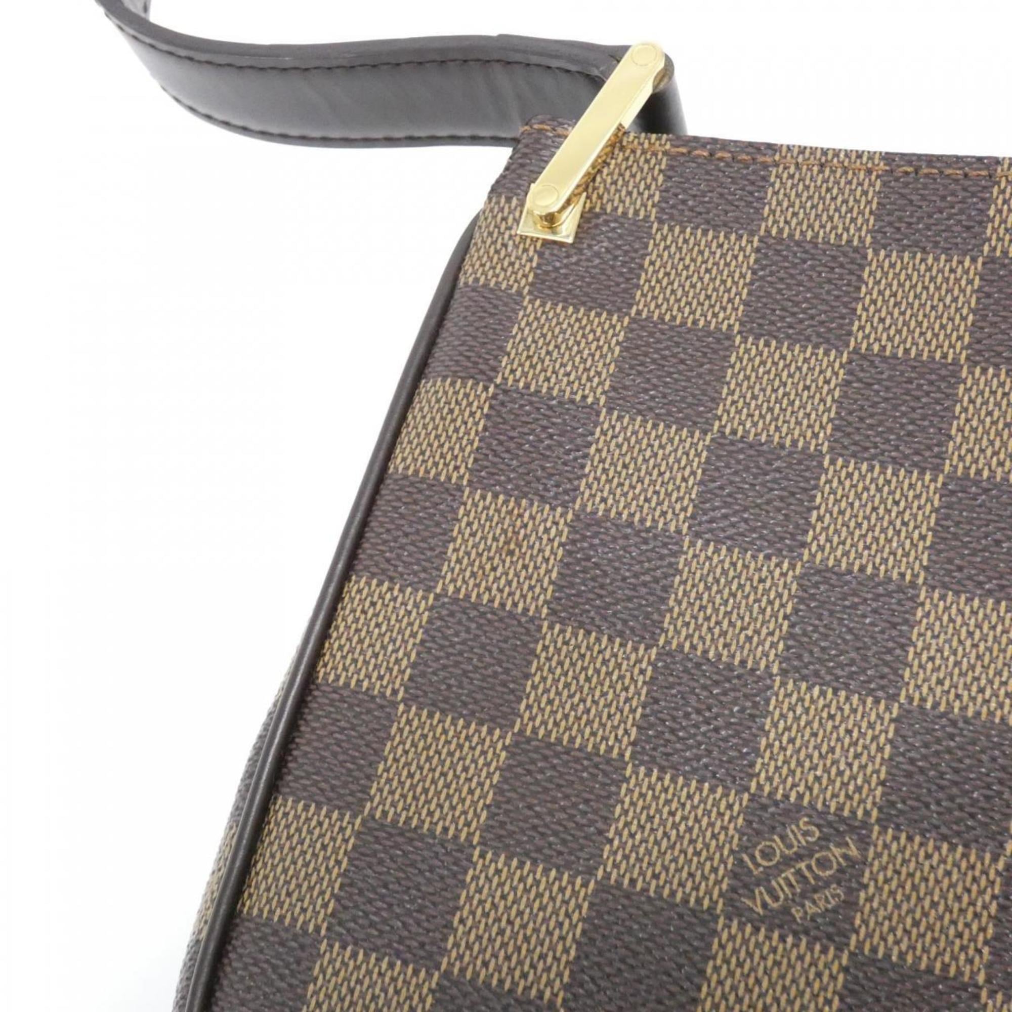 Louis Vuitton Brown Coated Canvas Shoulder Bag