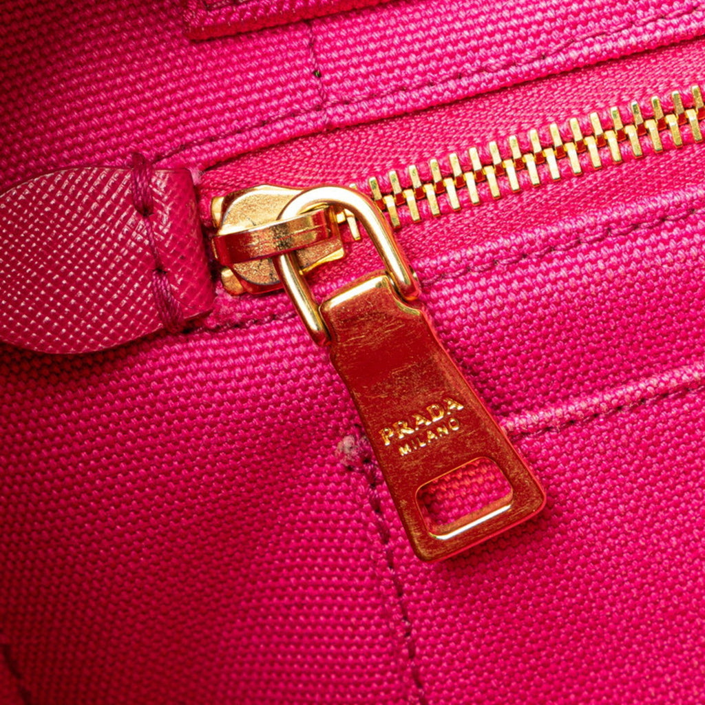 Prada Canapa Pink Canvas Handbag Shoulder Bag