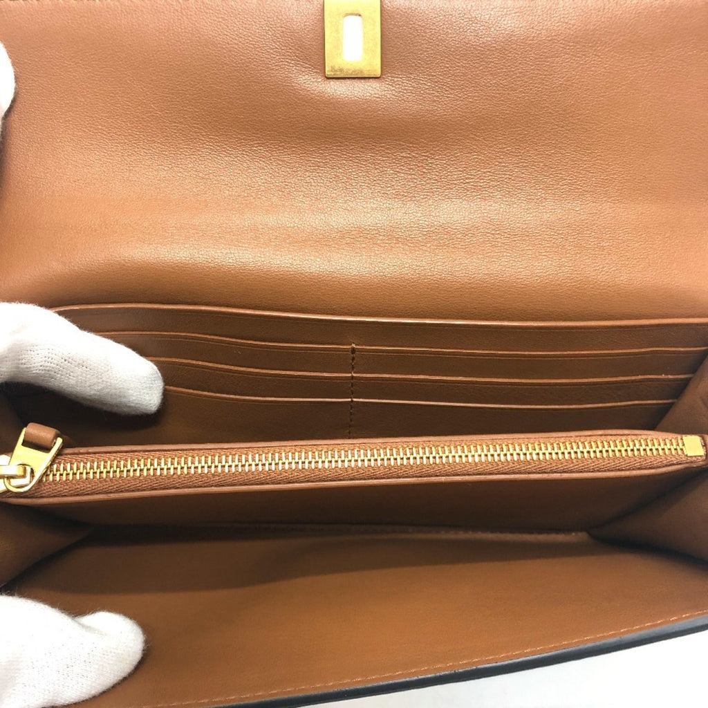 Bottega Veneta Black Leather Long Wallet (Bi-Fold)