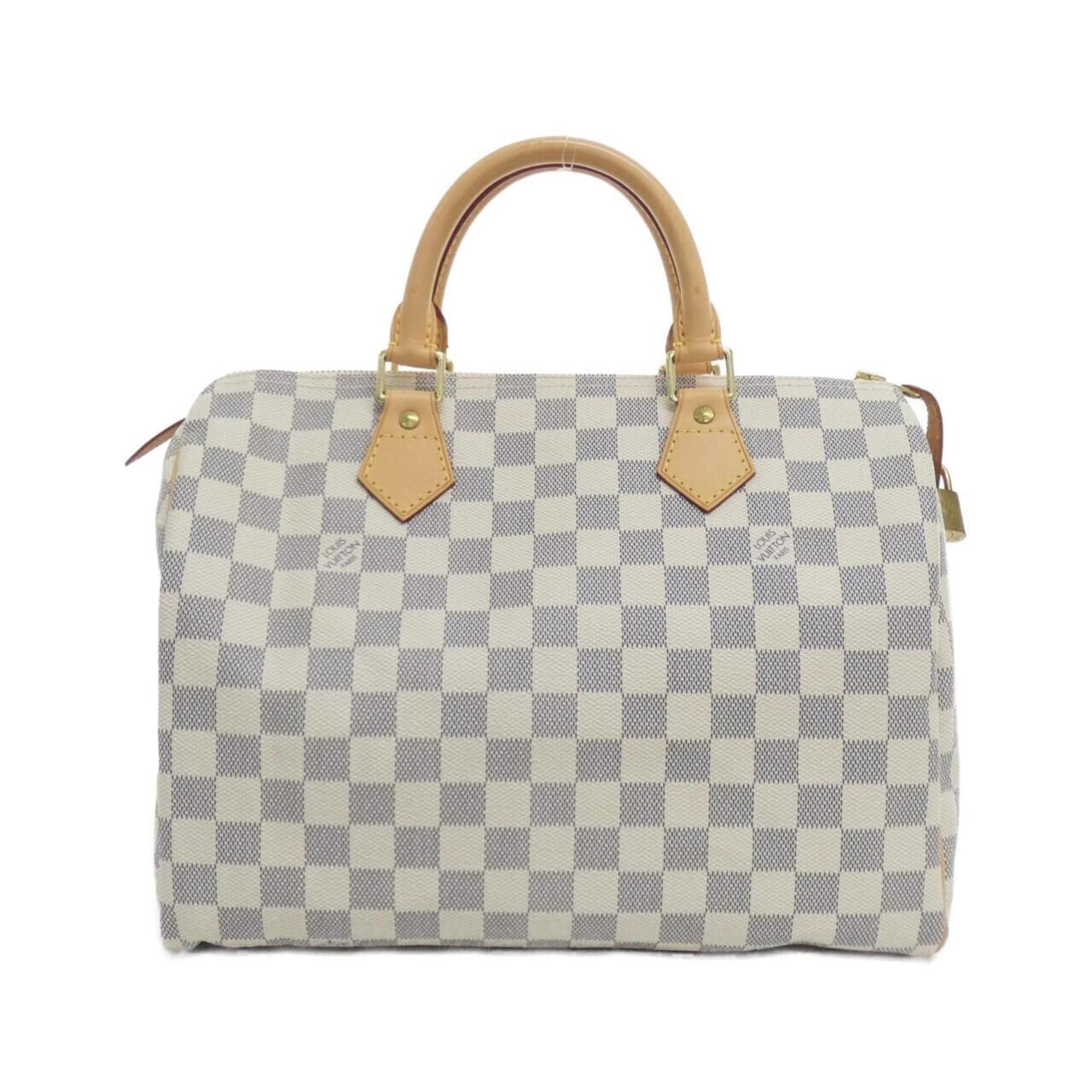 Louis Vuitton Azur Coated Canvas Boston Bag