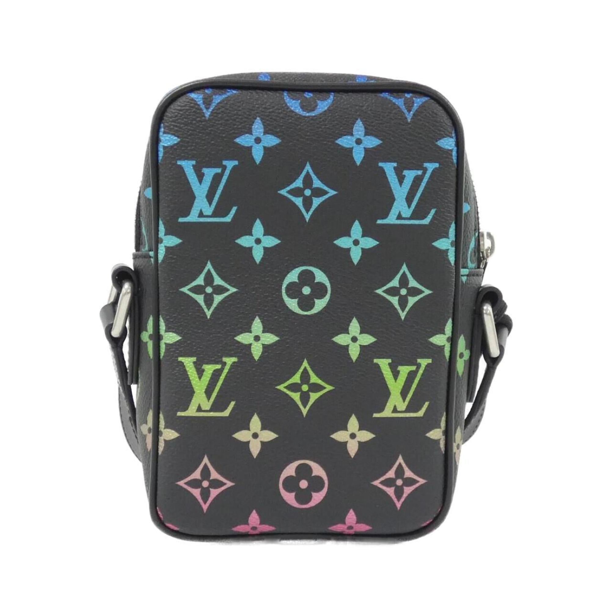 Louis Vuitton Black Coated Canvas Shoulder Bag