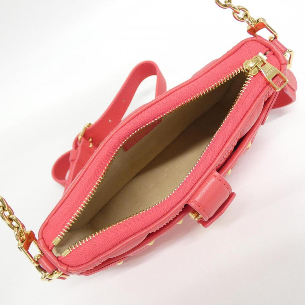 Louis Vuitton Rose Leather Pochette Shoulder Bag