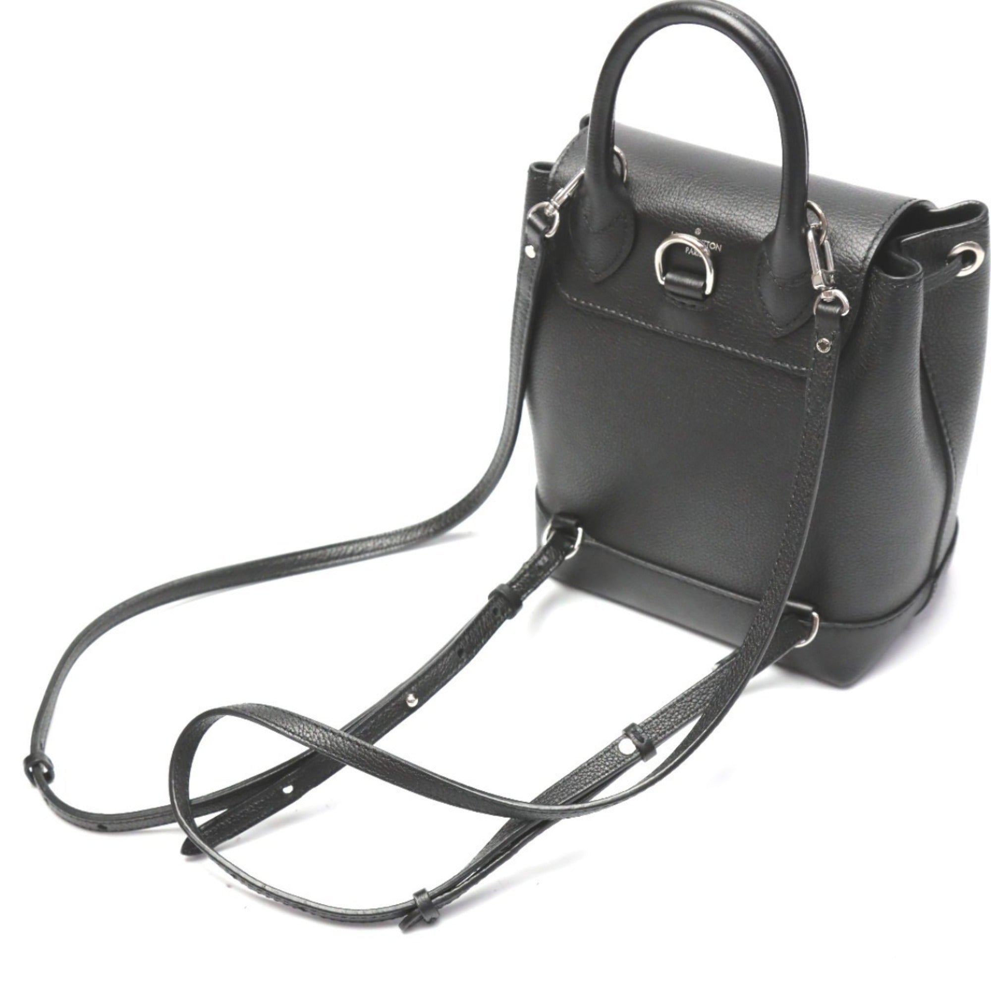 Louis Vuitton Black Noir Leather Backpack