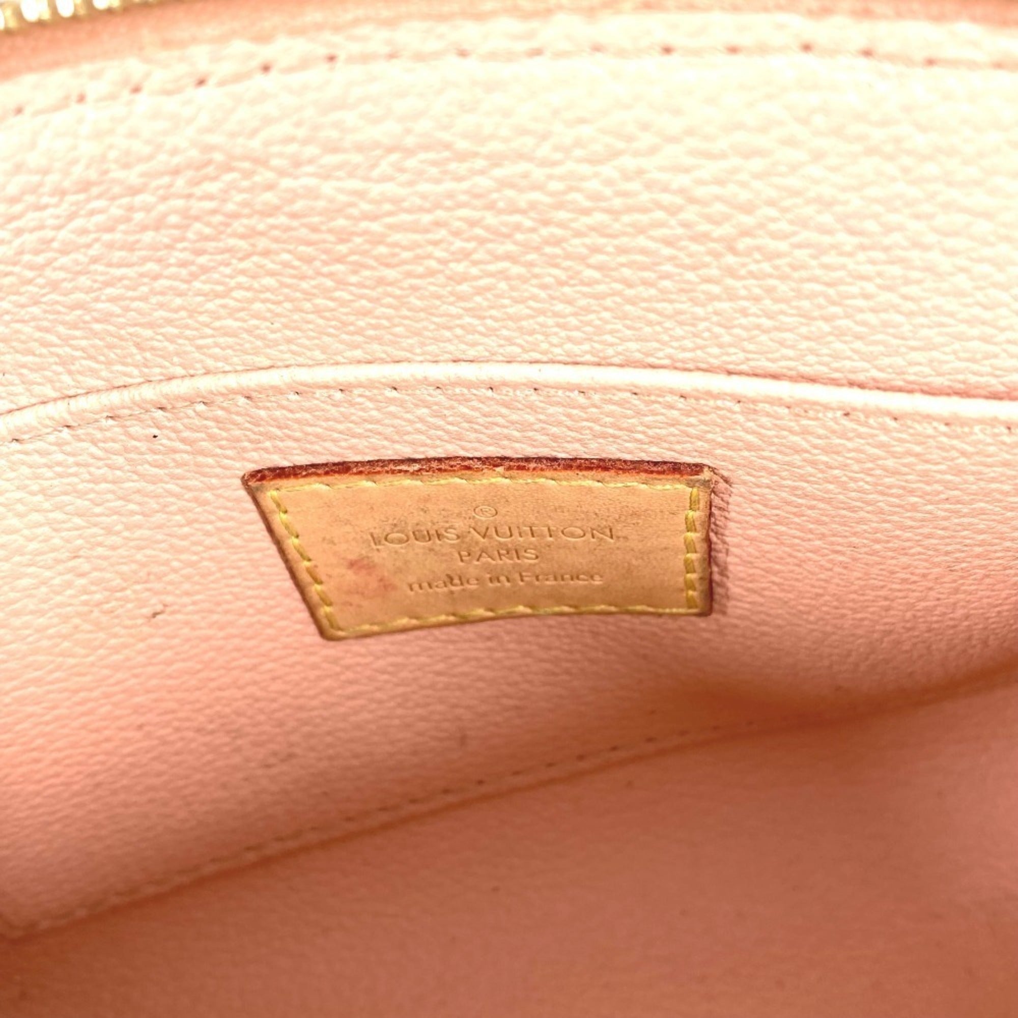 Louis Vuitton Pink Red Color Monogram Pouch