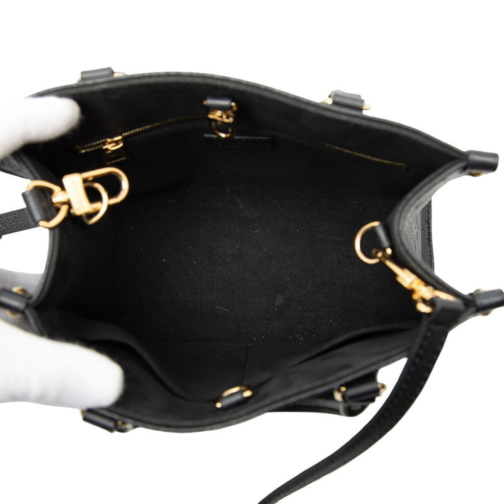 Louis Vuitton Black Noir Monogram Empreinte Shoulder Bag Tote Bag