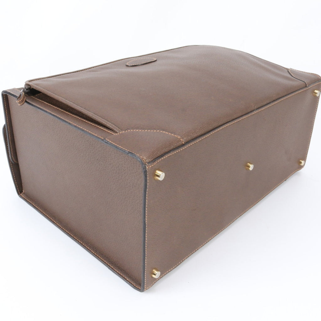 Gucci Brown Leather Handbag (Pre-Owned)