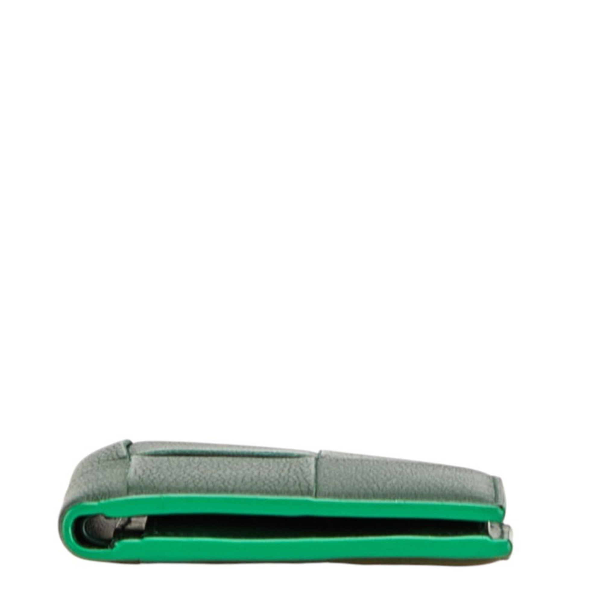 Bottega Veneta Emerald Green Leather Wallet (Bi-Fold)