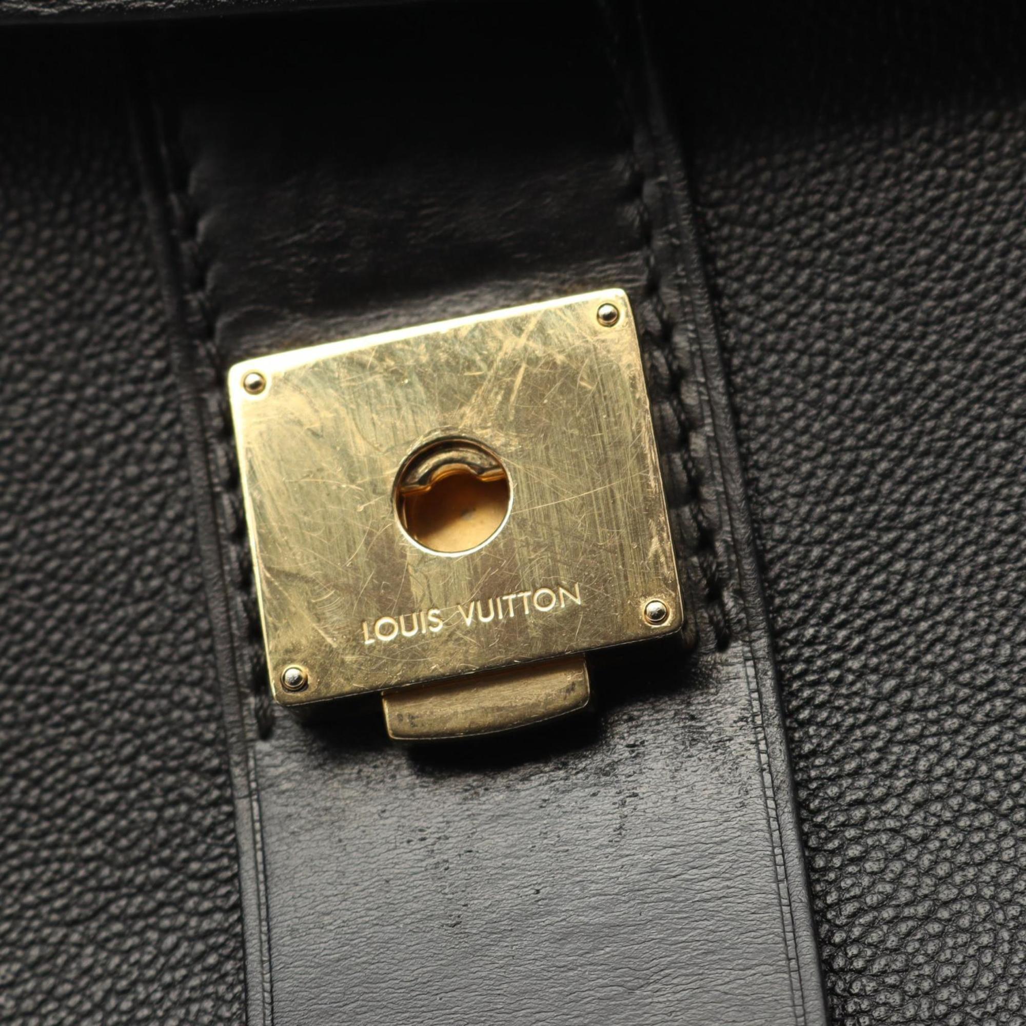 Louis Vuitton Black Leather Handbag