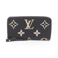 Louis Vuitton Beige Bicolor Black Monogram Empreinte Leather Long Wallet