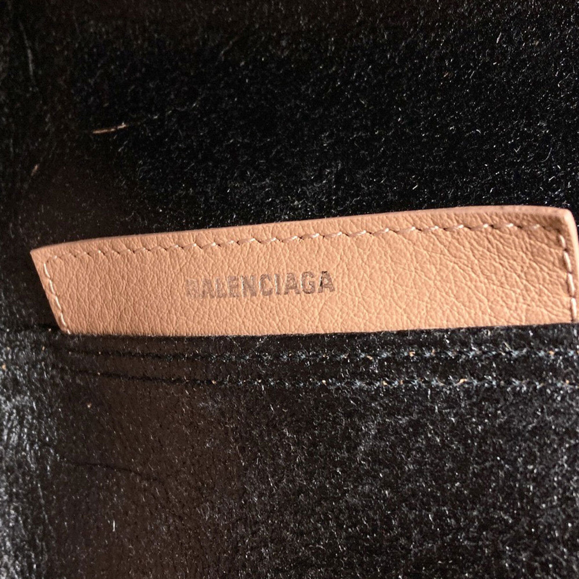 Balenciaga Brown Leather Handbag Pouch