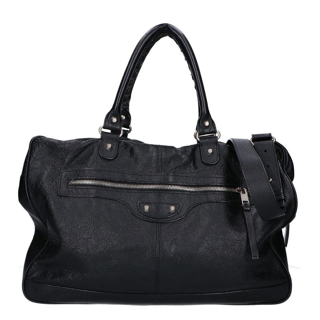 Balenciaga Black Leather Briefcase Shoulder