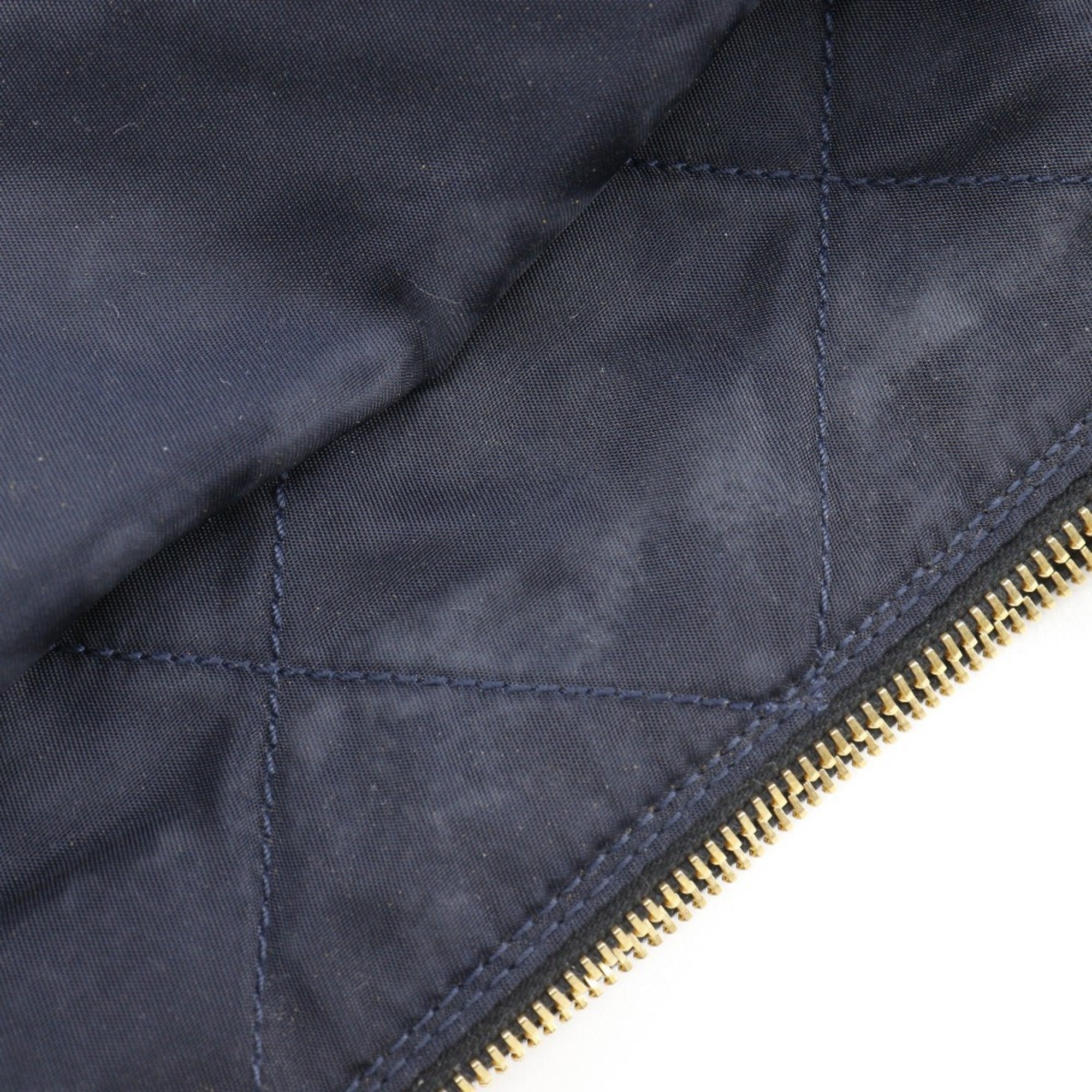 Prada Navy Nylon Shoulder Bag