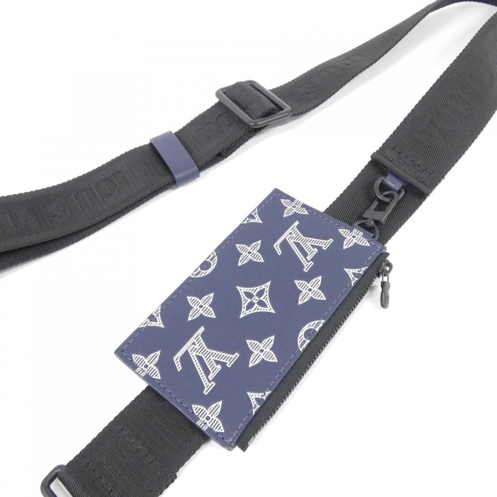 Louis Vuitton Ancre Blue Leather Shoulder Bag