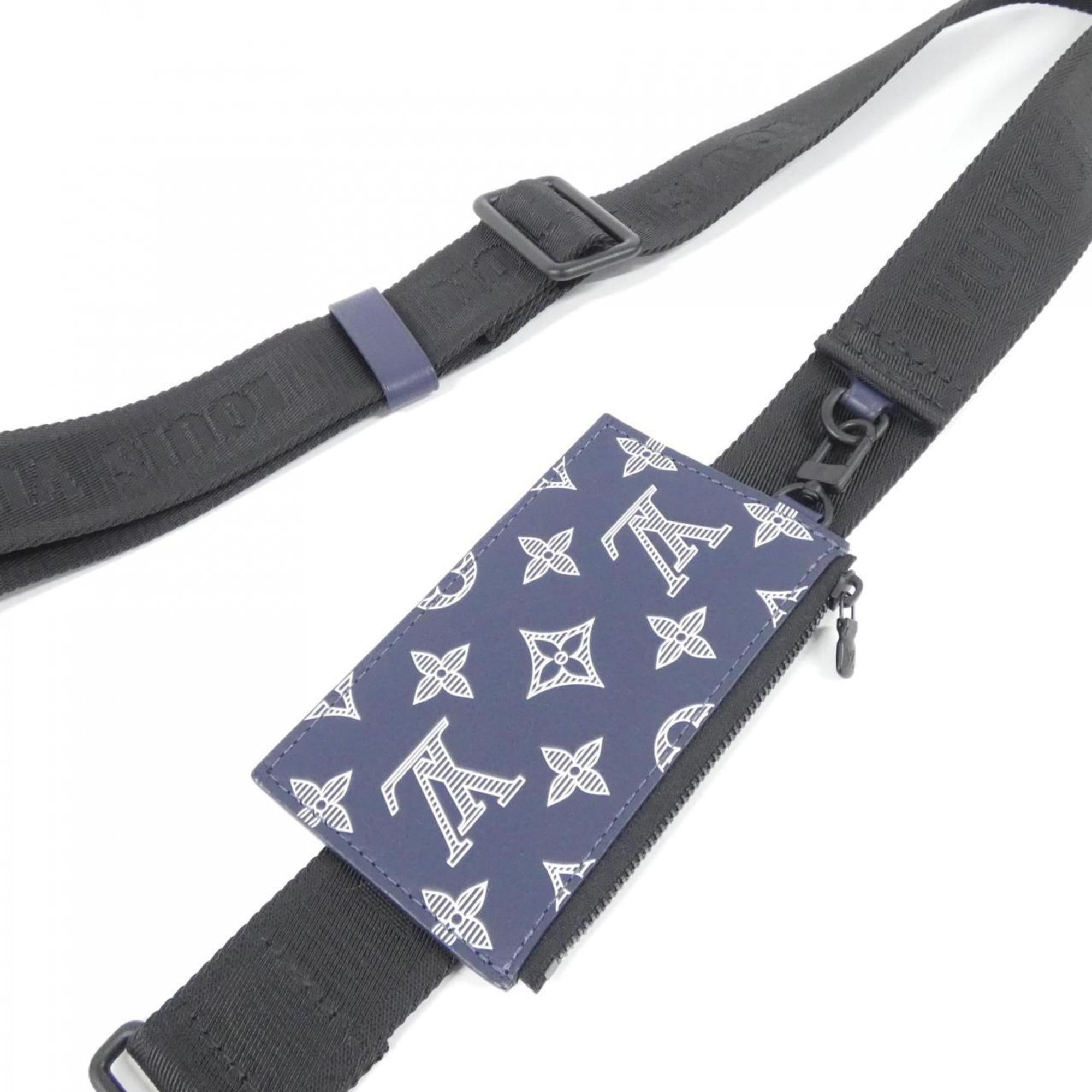 Louis Vuitton Ancre Blue Leather Shoulder Bag