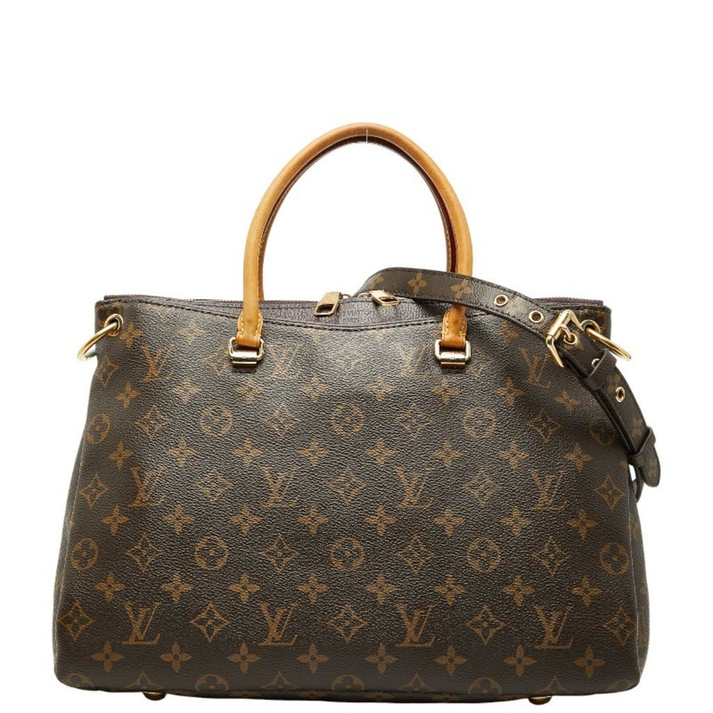 Louis Vuitton Brown Purple Pvc Leather Handbag Shoulder Bag
