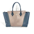 Louis Vuitton Black Brown Leather Handbag Tote Bag