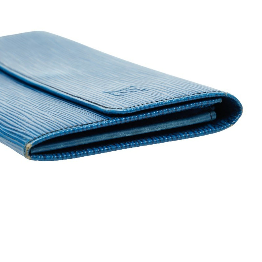 Louis Vuitton Epi Toledo Blue Leather Long Wallet