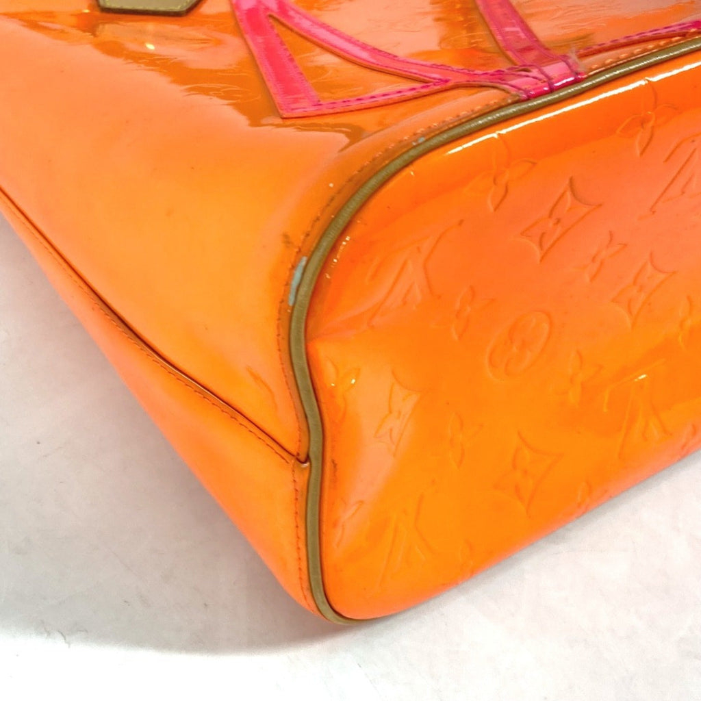 Louis Vuitton Monogram Vernis Orange Pink Monogram Vernis Shoulder Bag Tote Bag