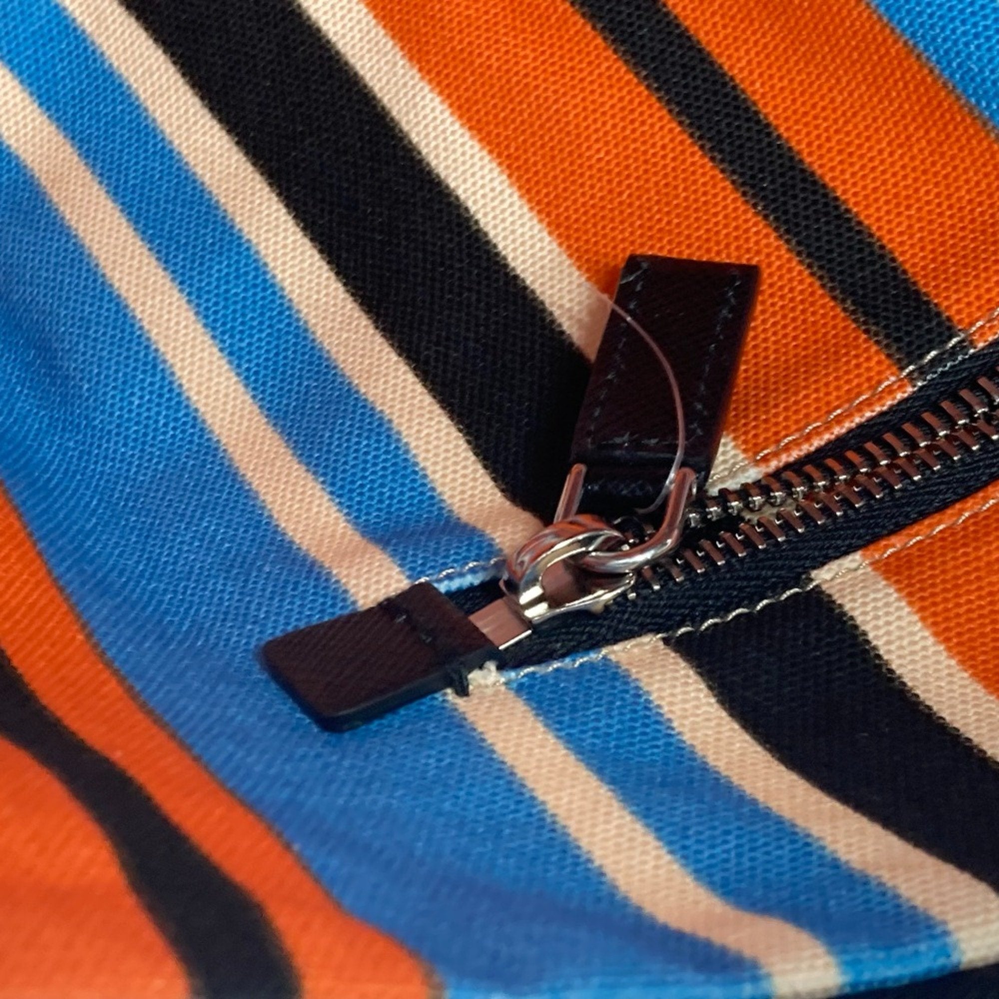 Prada Orange Cloth Shoulder Bag