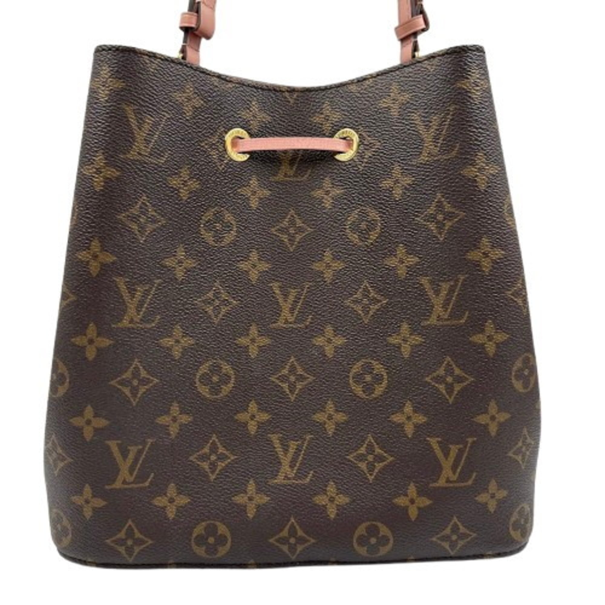 Louis Vuitton Monogram Brown Pink Pvc Shoulder Bag